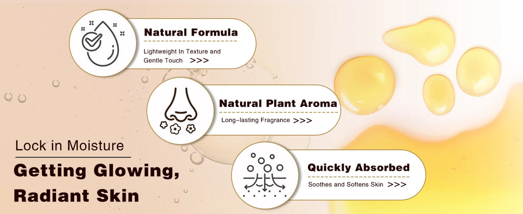 PHATOIL 260ml Body Oil For Moisturizing & Soothes Skin Ginger Grapefruit Rose Lavender Massage Body Oils Long-Lasting Fragrance