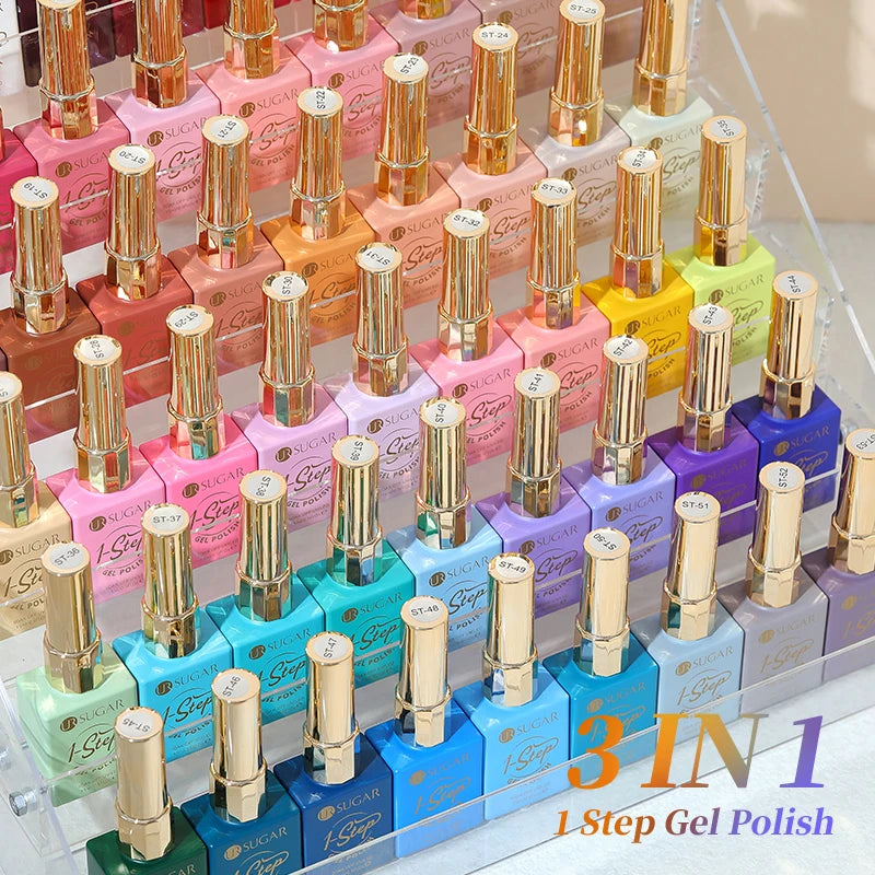 UR SUGAR 15ml 1 Step Gel Polish  Nail Art Manicure 3 IN 1 Gel Soak Off LED UV Gel Nail Varnishes No Need base top gel