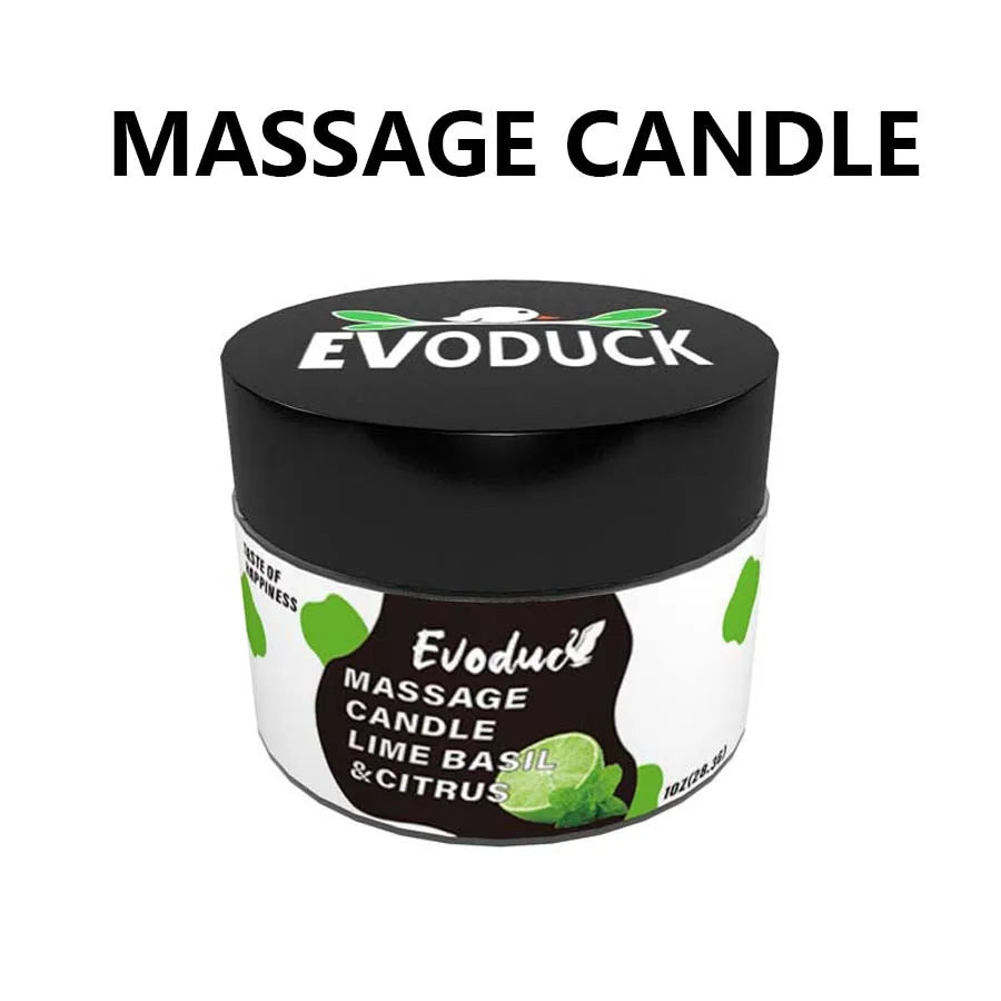 Massage Oil Candle Geranium Soy Wax Low Temp Melt Pour Body Moisturizing Skin Care Spa Bath Relaxing Couples Gift Women Birthday