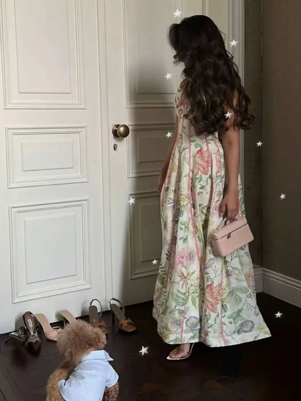 Women's Printed Sleeveless Halter Dress Waist-Closed A-Line Lady Elegant Dresses 2026 Spring Summer Fashion Female Vacation Robe