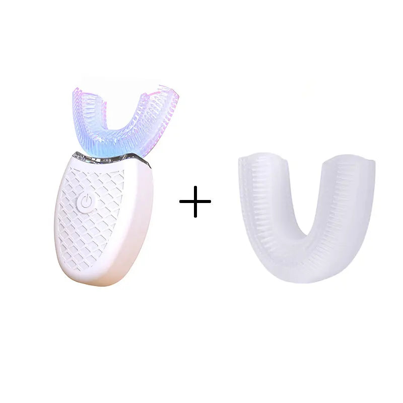 Sonic Electric Toothbrush U Type Toothbrush Silicon Head 360 Degrees Intelligent Automatic USB Charge Waterproof Teeth Whitening