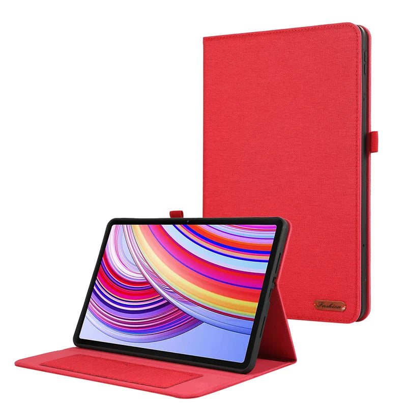 Luxury Flip Oxford Cloth Fabric Case For Xiaomi Redmi Pad Pad 12.1 inch / Poco Pad Tablet Protective Cover Hülle Coque Capa