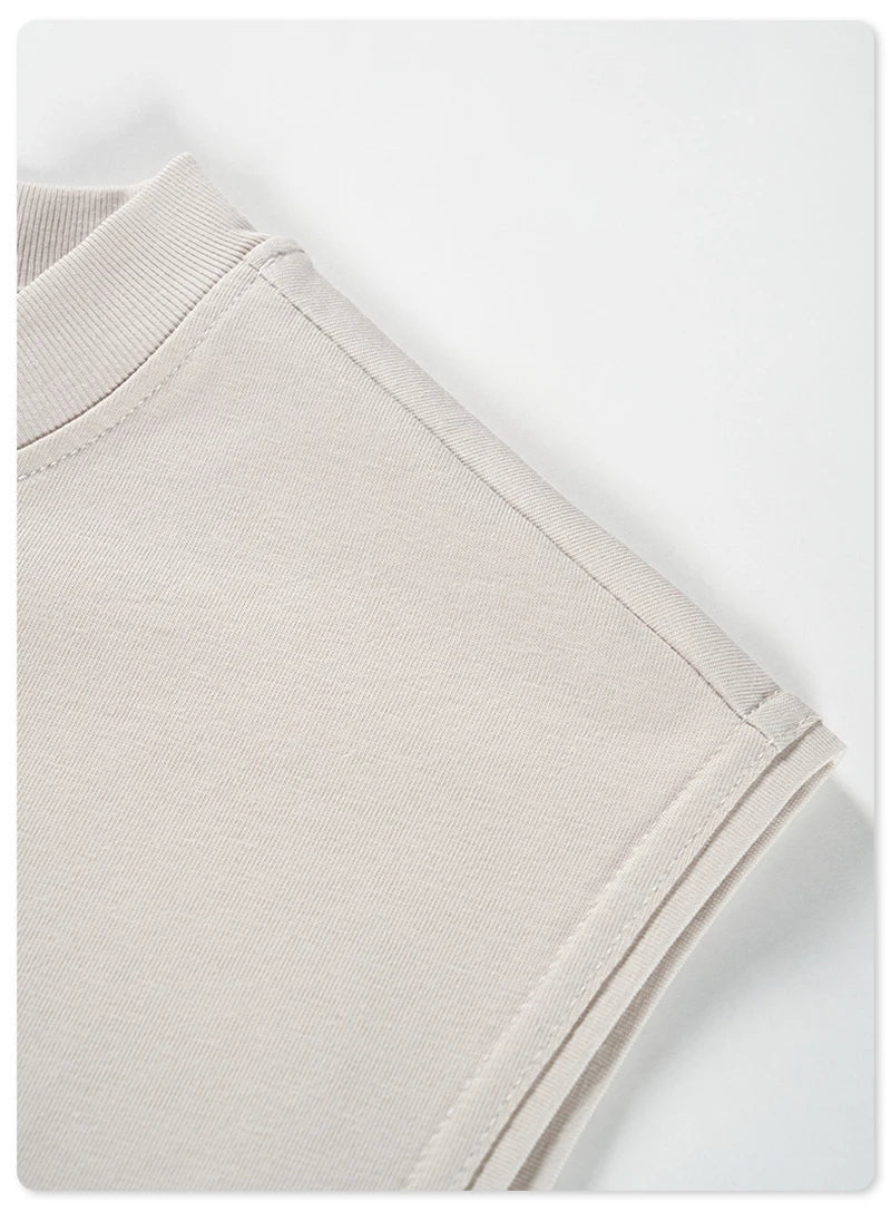 ZODF Trendy 2024 Men Quick Dry 230gsm Tank Tops Unisex Women Summer Breathable Cool Feeling Loose Sleeveless Tees Vest HY0772