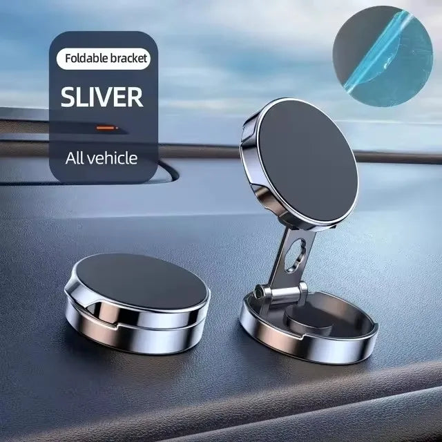 New Strong Magnetic Car Phone Stand Car Holder 720° Foldable Round Bracket Support for Universal Phones Mount Holders In Car