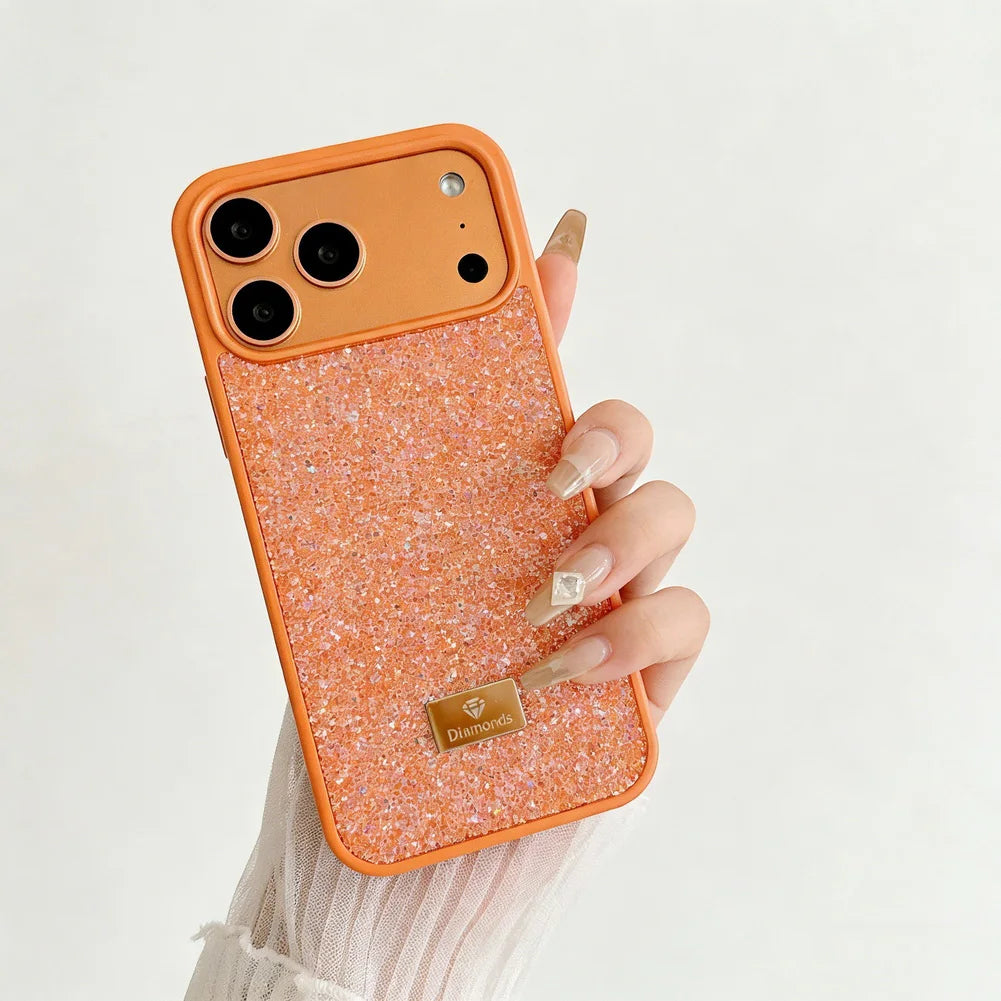 Luxury Bling Diamond Phone Case for iPhone 17 Pro Max 17 Pro Air 16 Pro 15 + 14 13 12 11 Glitter Trendy Style Protect Cover