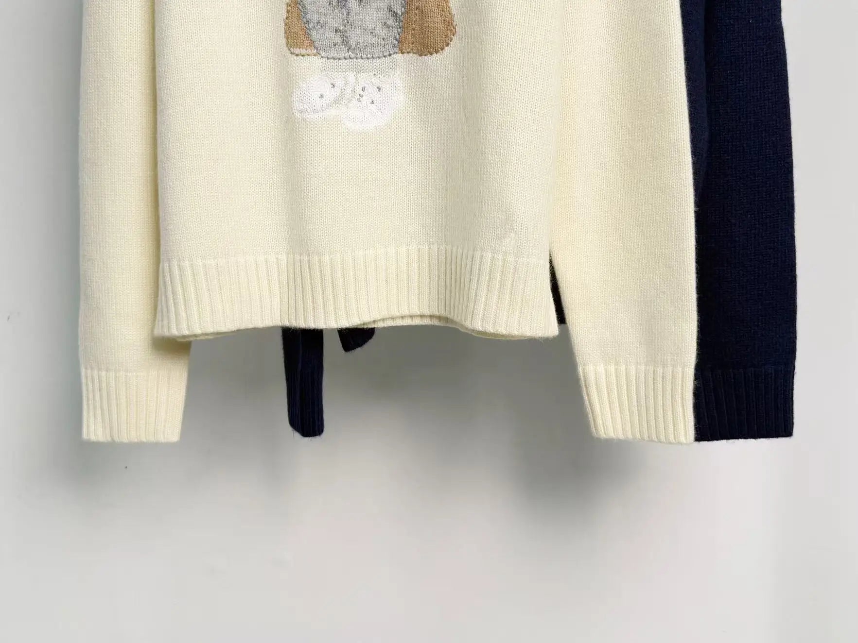 2025 New Autumn/Winter Women's Sweater High Quality Fashion Exquisite Cartoon Jacket  RL Teddy Bear 90% Wool+10% Cashmere Hoodie