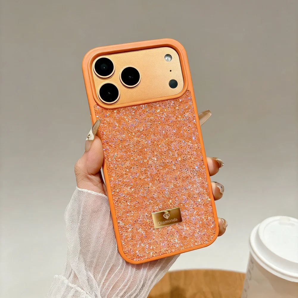 Luxury Bling Diamond Phone Case for iPhone 17 Pro Max 17 Pro Air 16 Pro 15 + 14 13 12 11 Glitter Trendy Style Protect Cover
