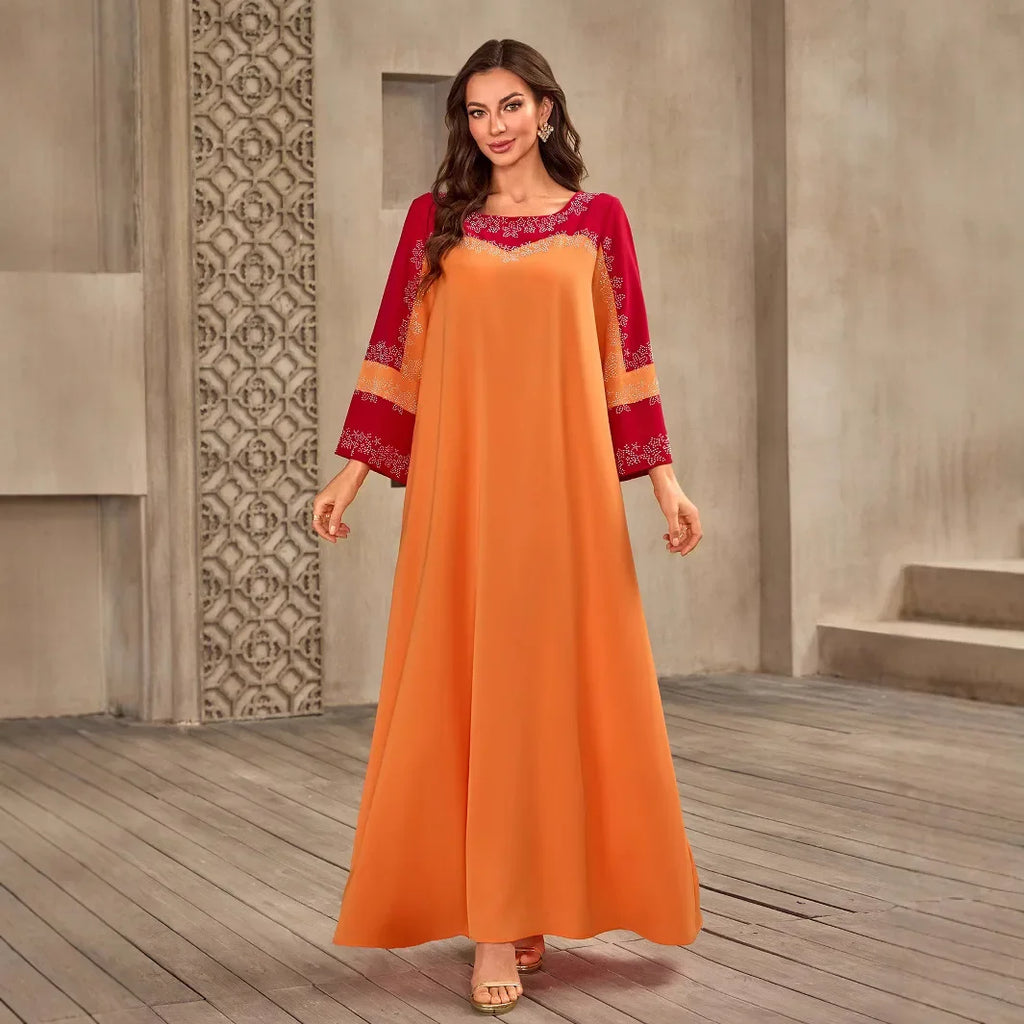 Dubai Luxury Abaya Eid Djellaba Ramadan Women Muslim Dress Turkey Kaftan Kebaya Caftan Marocain Femme Robe Islam Jalabiya Abayas