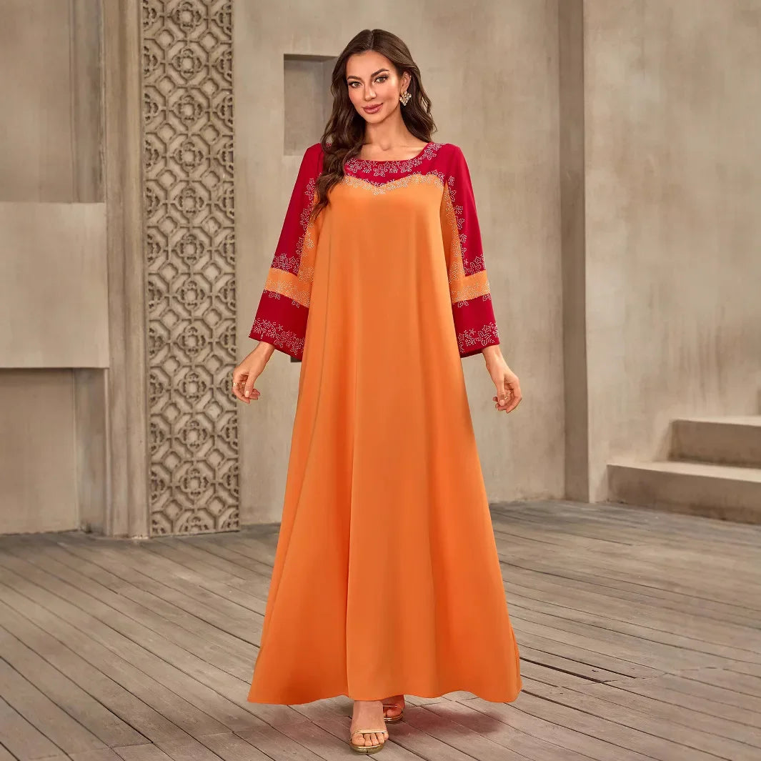 Dubai Luxury Abaya Eid Djellaba Ramadan Women Muslim Dress Turkey Kaftan Kebaya Caftan Marocain Femme Robe Islam Jalabiya Abayas