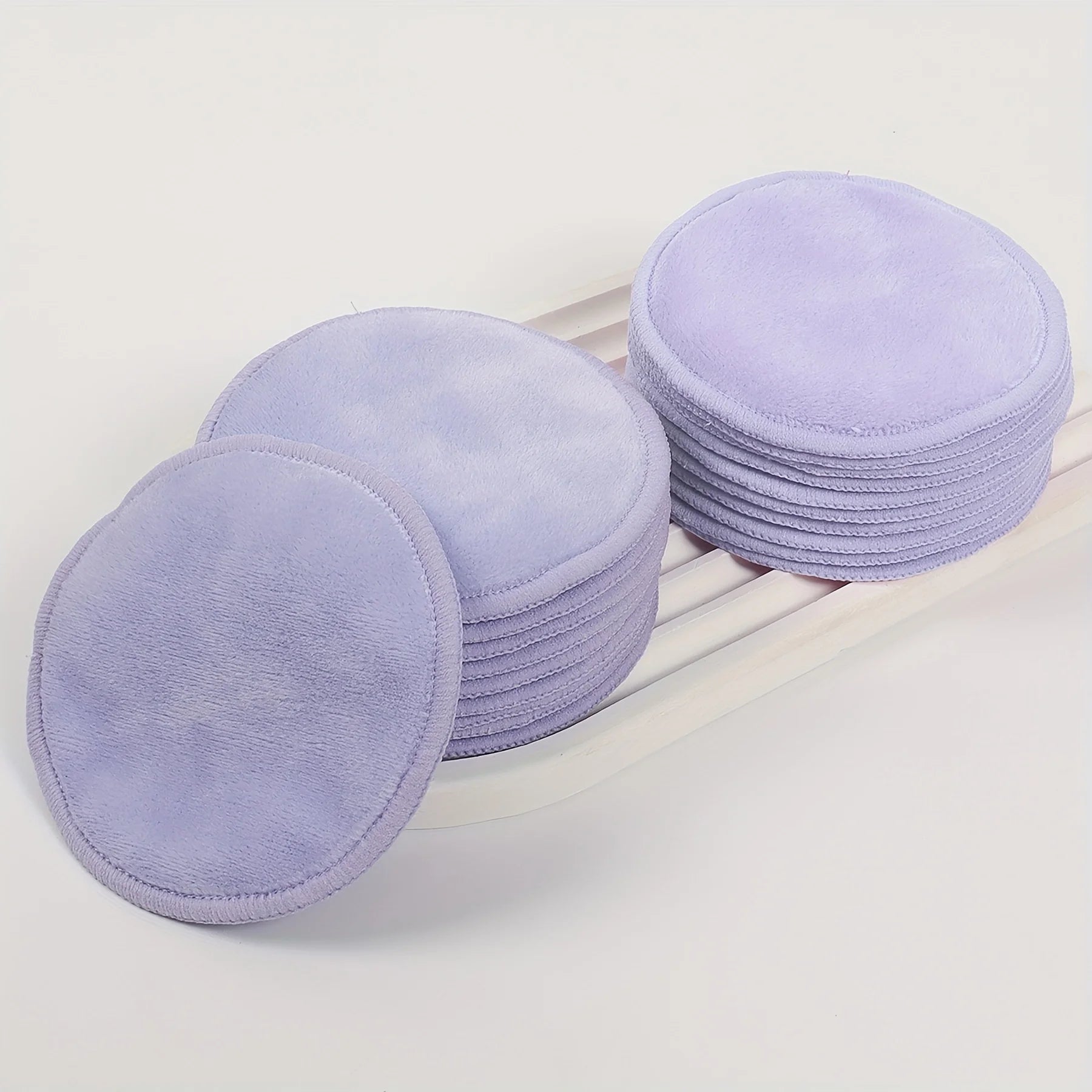 10 Reusable Makeup Remover Pads, A Gentle Facial Cleansing Sponge Suitable for All Skin Types, Odorless, Beauty Tool