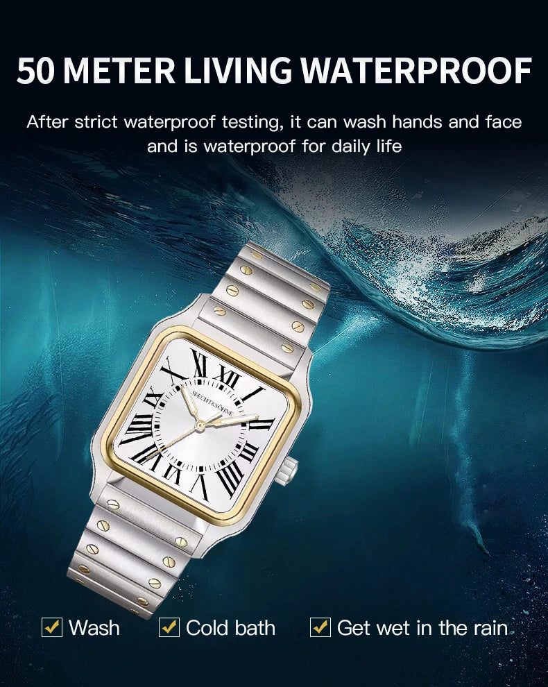 New Arrivals Specht & Söhne Mens Watches Stainless Steel Sapphire Crystal Classic VH31 Quartz Watch Relogio Masculino Waterproof