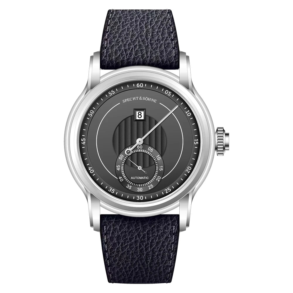 2026 Specht & Söhne New Arrivals Men Automatic Watch 39mm ST17 Jumping Hour Mechanical Wristwatch Sapphire Crystal Reloj Hombre