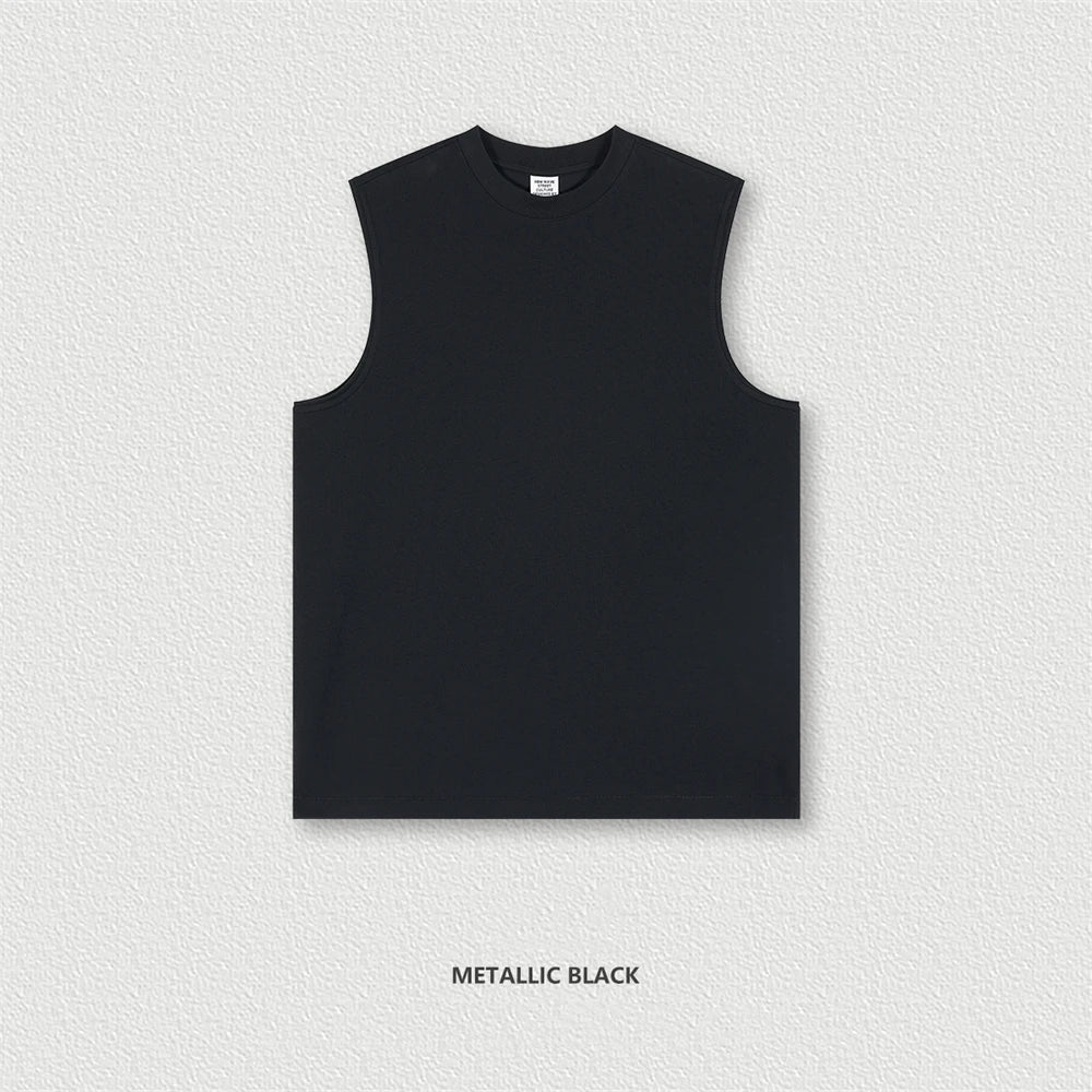 ZODF Trendy 2024 Men Quick Dry 230gsm Tank Tops Unisex Women Summer Breathable Cool Feeling Loose Sleeveless Tees Vest HY0772