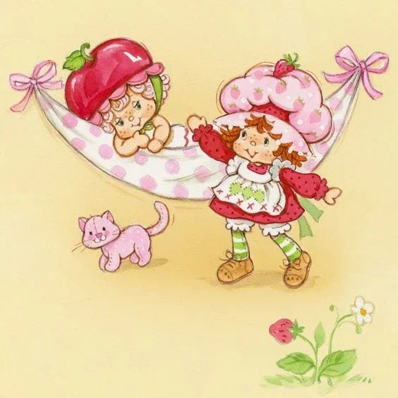 Strawberry Shortcake Cute Girl Diamond Painting Printed Embroidery Puzzle Cross Element Mosaic 5D DIY Art Kit House New Arrivals
