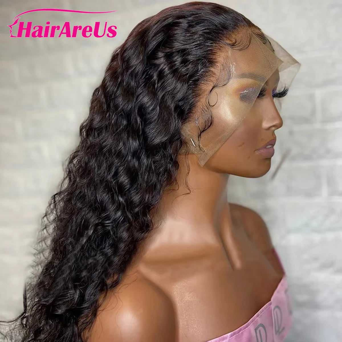 Kinky Curly Human Hair Wigs Deep Wave 13x6 HD Lace Frontal Wig Black Brazilian 13x4 HD Lace Front Remy Human Hair Wigs For Women