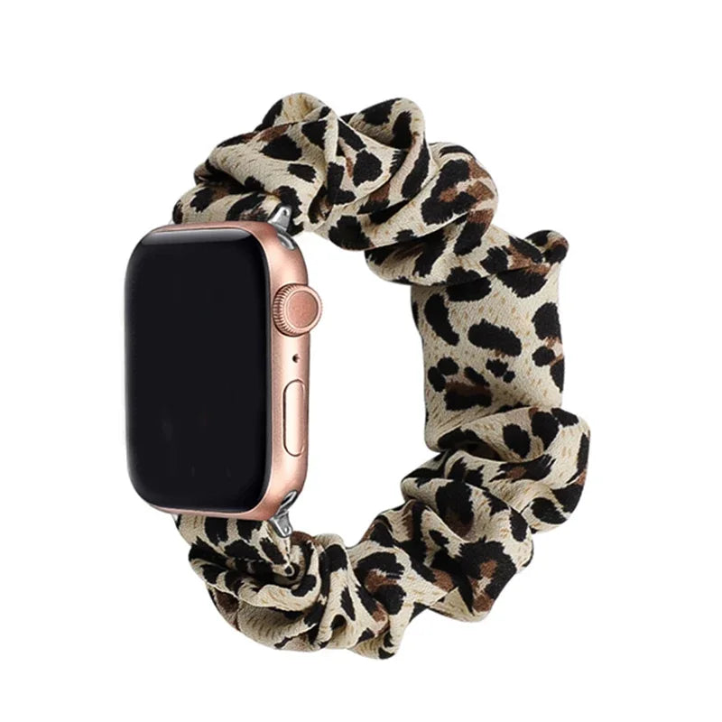 Scrunchie Strap for Apple watch band 49mm 44mm 40mm 46mm 42mm 45mm 41mm Loop Women bracelet for iWatch series 10 9 8 7 6 SE  3