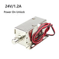 Small Electric Bolt Lock DC12V Magnetic Lock Access Control Electronic Lock Concealed Cabinet Lock Normally Closed Electric Lock