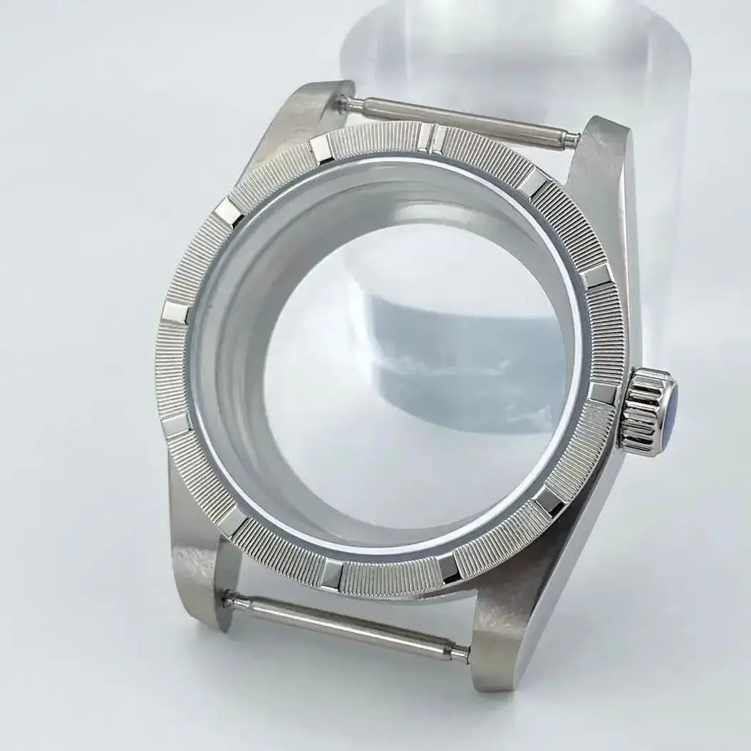 New arrivals 36mm watch case Engine Turned BEZEL for AK Parts Replacemet Fits 28.5mm Dial NH35/36 Movement Modification Parts