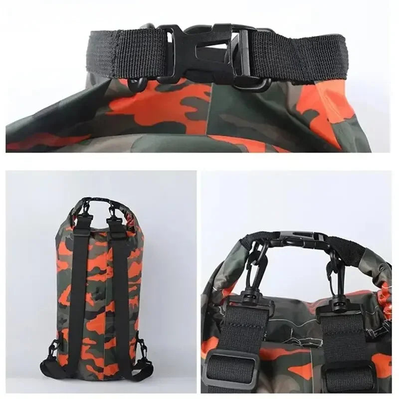 Lightweight Camouflage Waterproof Bag for Kayaking, Surfing, Rafting, and Camping - Keep Your Gear Dry and Protected