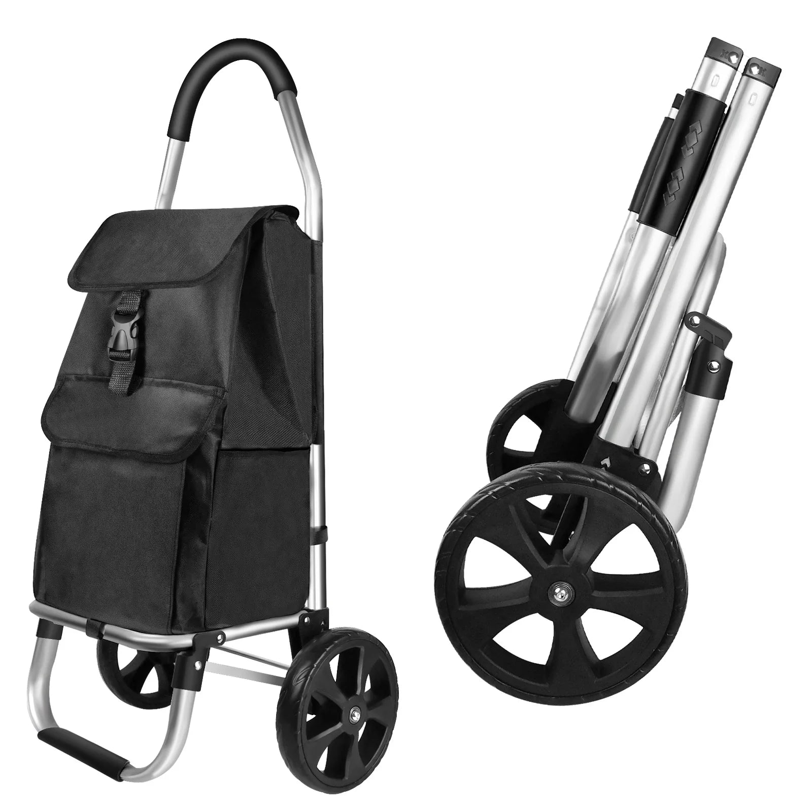 Shopping Cart Large Lightweight Folding Trolley Waterproof Bag 2 Wheel Large ,Lightweight, Foldable