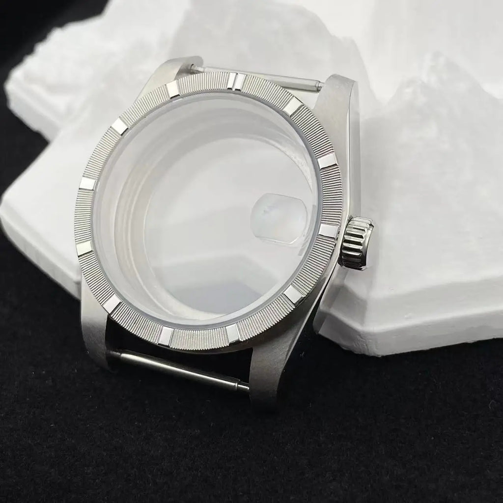 NH35 New Arrivals 36mm watch case Engine Turned BEZEL For AK Parts Replacemet NH35/36 Movement Modification Parts 28.5mm Dial