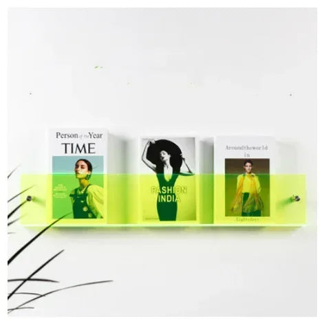 Children's Book Shelves Creative Acrylic Storage Rack Wall Mounted Picture Book Holder Magazine Display Shelf New Arrivals