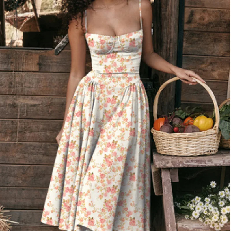 2025 Spring Summer Robe Femme Sexy Trendy Spaghetti Strap Slim Elegantes Style Suspender Party Dress Vestidos Streetwear Dresses