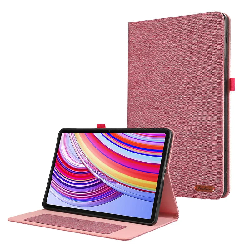 Luxury Flip Oxford Cloth Fabric Case For Xiaomi Redmi Pad Pad 12.1 inch / Poco Pad Tablet Protective Cover Hülle Coque Capa