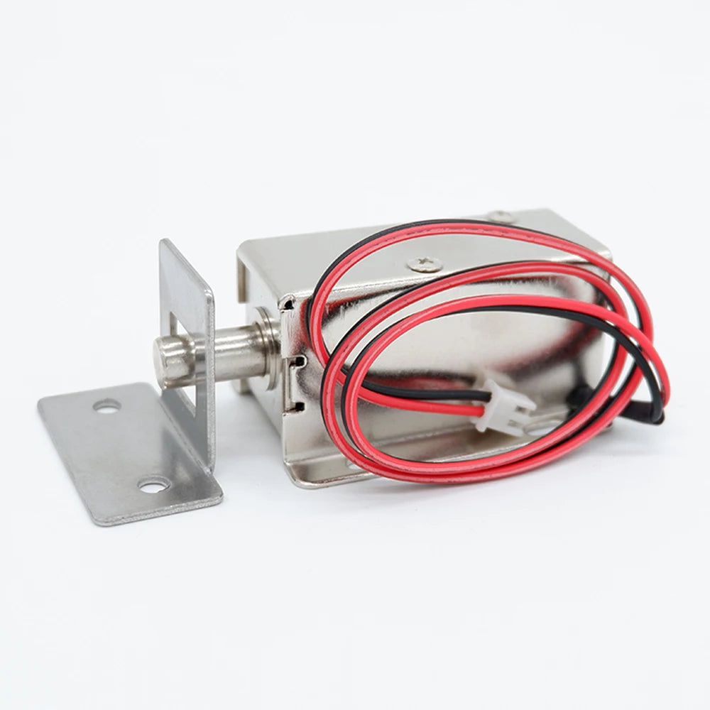 Small Electric Bolt Lock DC12V Magnetic Lock Access Control Electronic Lock Concealed Cabinet Lock Normally Closed Electric Lock