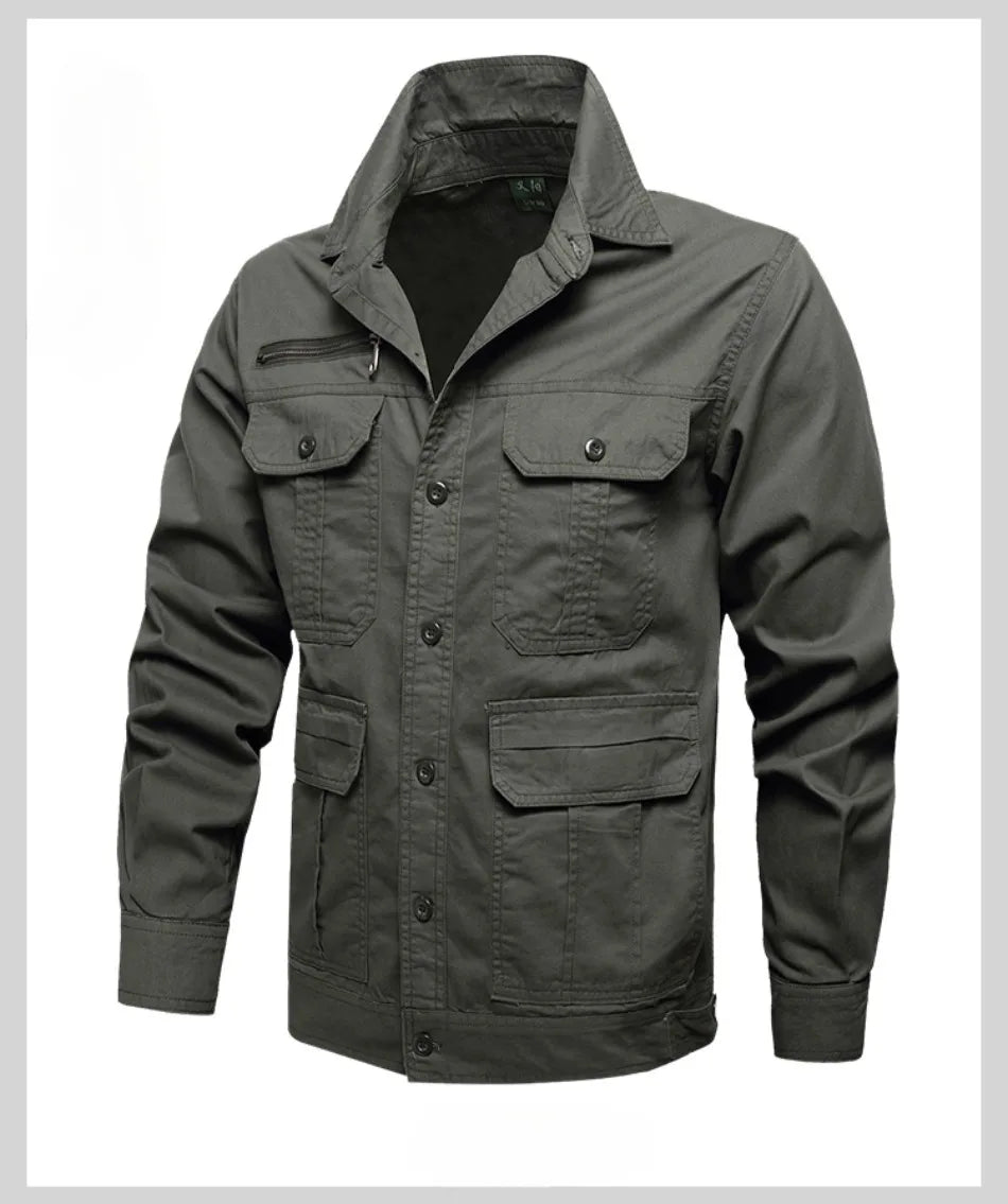 Summer Tactical Set Men Cotton Wear-resistant Camouflage Outdoor Workwear Suit Breathable Multiple Pockets Training Uniform Thin