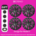 4PCS Design for TESLA Model Y 2020-2024 Vehicle Full Coverage Storm Wheel Cover Cap 19 Inches Wheel Hubcap Automobile Accessorie