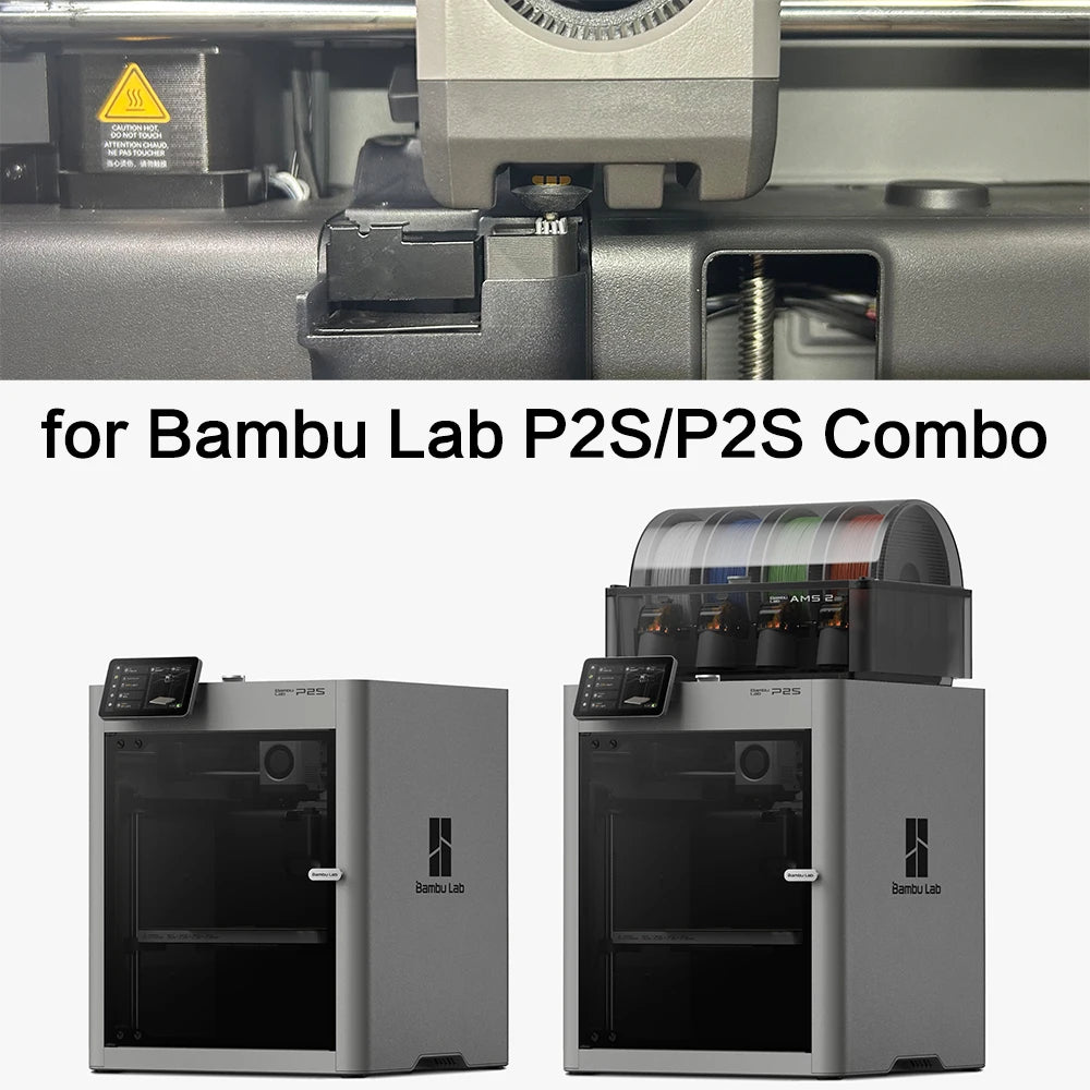 For bambulab P2S Series nozzle silicone wiper Nozzles Brush Hotbed Mounted Scrubbers for Bambu lab Cleaning Tool 3D Printer