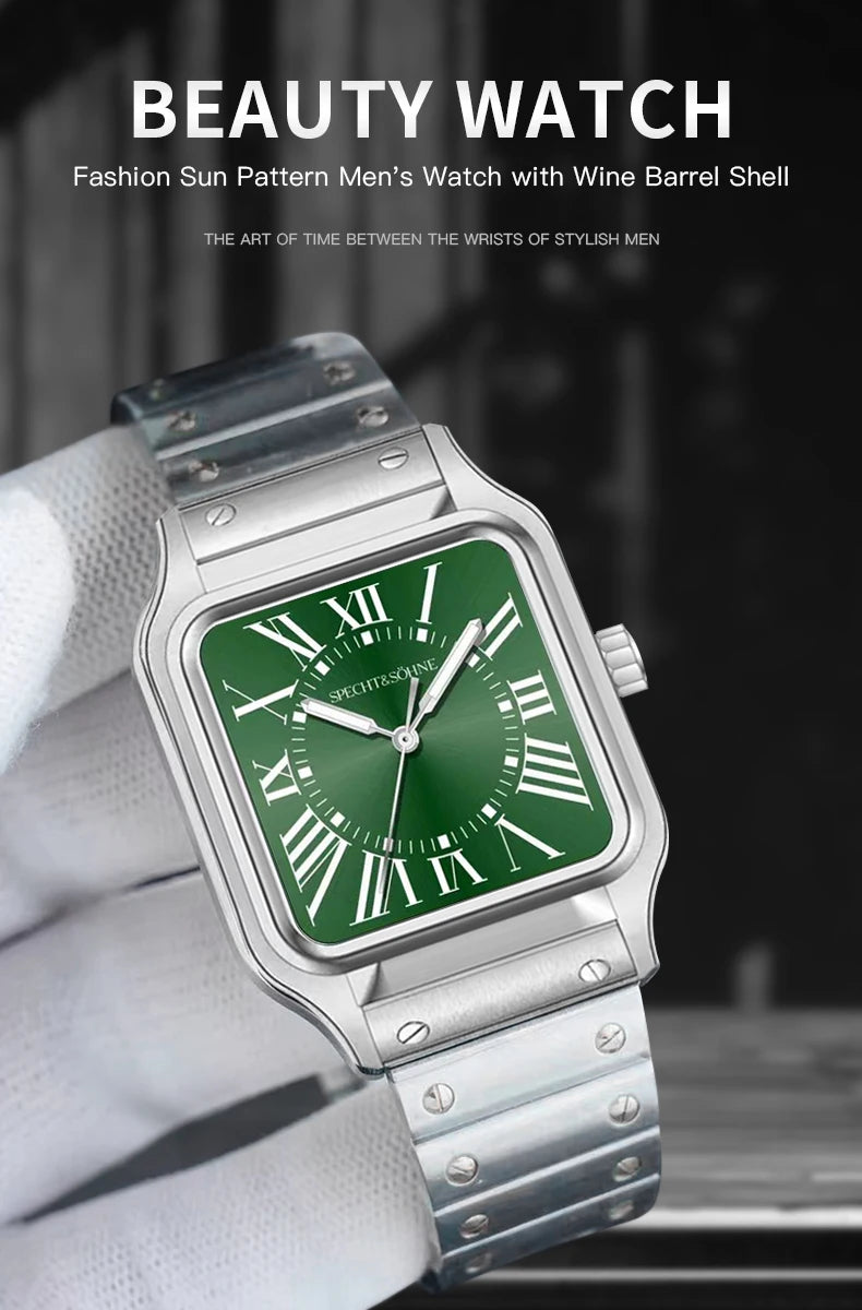 New Arrivals Specht & Söhne Mens Watches Stainless Steel Sapphire Crystal Classic VH31 Quartz Watch Relogio Masculino Waterproof