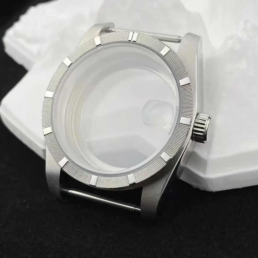 NH35 New Arrivals 36mm watch case Engine Turned BEZEL For AK Parts Replacemet NH35/36 Movement Modification Parts 28.5mm Dial