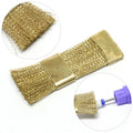 1pc Nail Drill Bit Cleaning Brush Golden Color Portable For Electric Manicure Drills Copper Wire Drill Brusher Cleaner