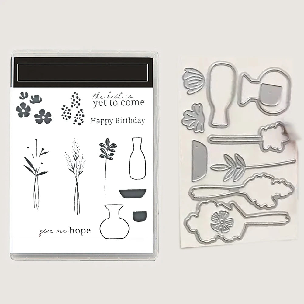 Opulent Oasis Boutique Blossoms Thanks Man Stamp Dies  DIY Greeting Scrapbook Molds Mother's Day Spring 2026 April New Arrivals