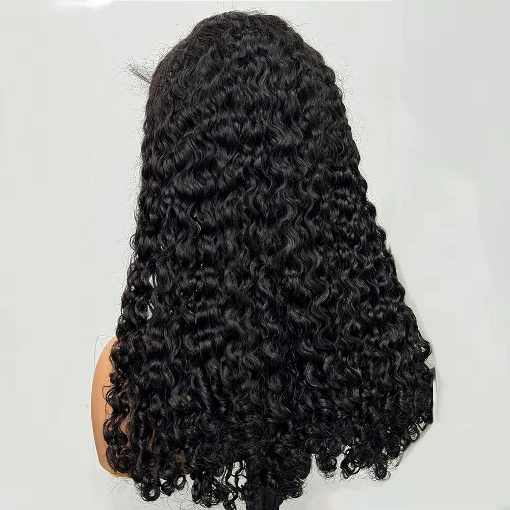 12A Double Drawn 250% Density 13x4 Lace Frontal Hair Wig Burmese Curl Human Hair Wigs Natural Color Curly Hair Wig Remy Hair Wig