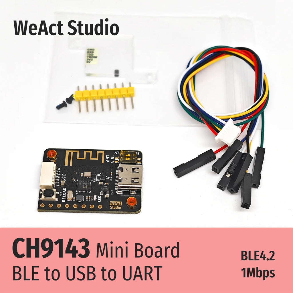 WeAct CH9143 BLE/UART/USB Module BLE/USB to Serial/TTL UART CH340