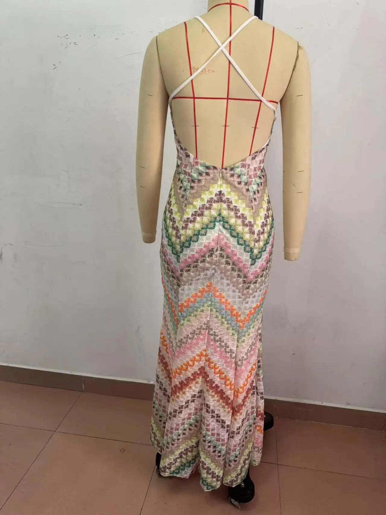 Spring Summer Female Boho Maxi Dresses Retro Sleeveless Women Holiday Long Skirt Sexy Deep V Neck Casual Party Dress Streetwear
