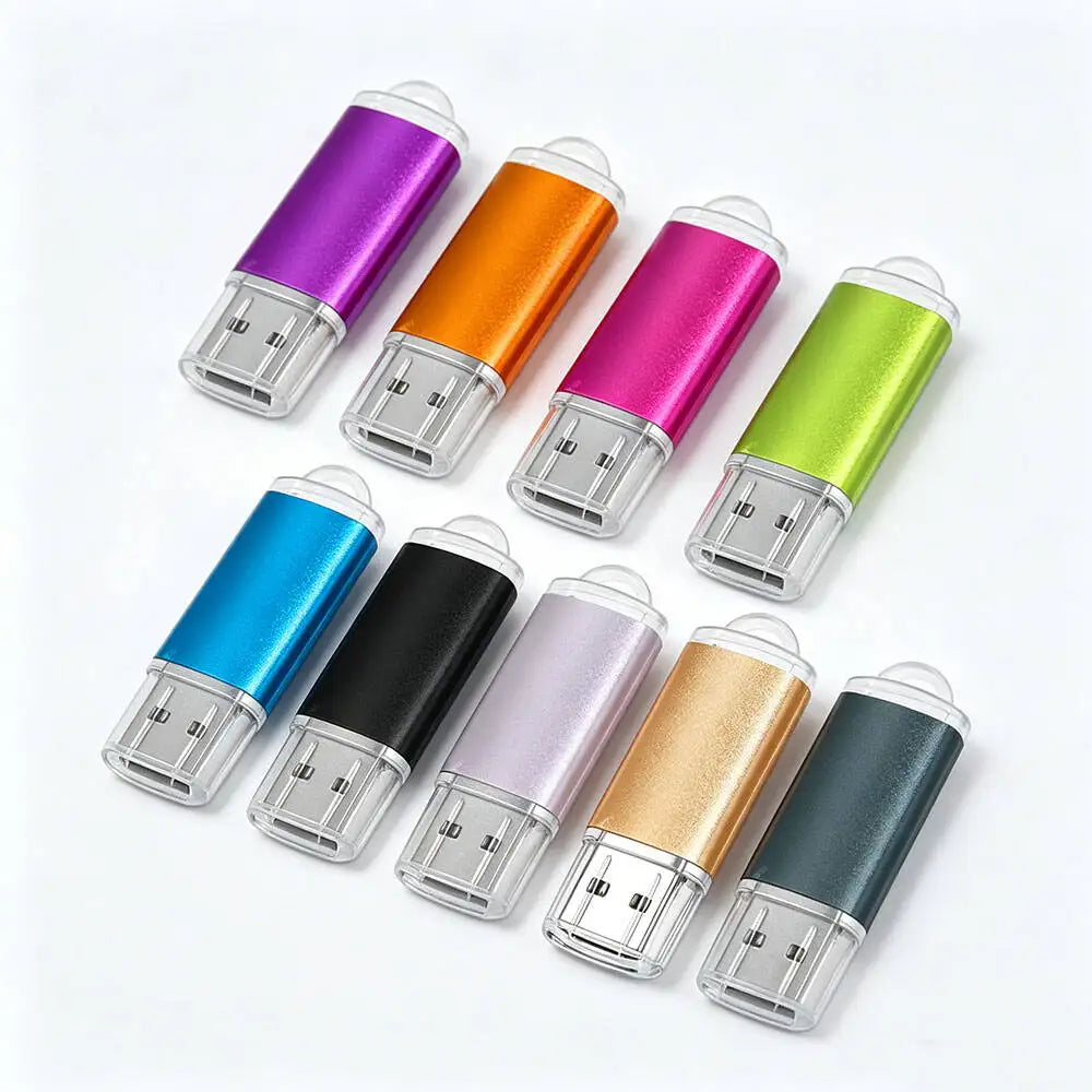 2.0 Metal Pendrive High Speed Colorful Usb Flash Drive 32gb 16gb 1gb 64gb Pen Drive Memoria Usb Photography Gifts Memory Disk