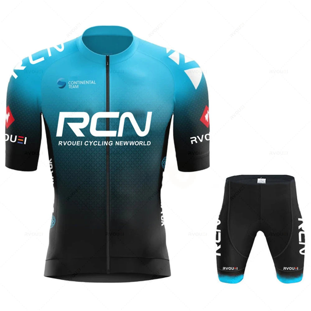 Rcn Cycling jersey Sets 2025 Men's Cycling Clothing Summer Short Sleeve MTB Bike Suit Bicycle Bike Clothes Ropa Ciclismo Hombre