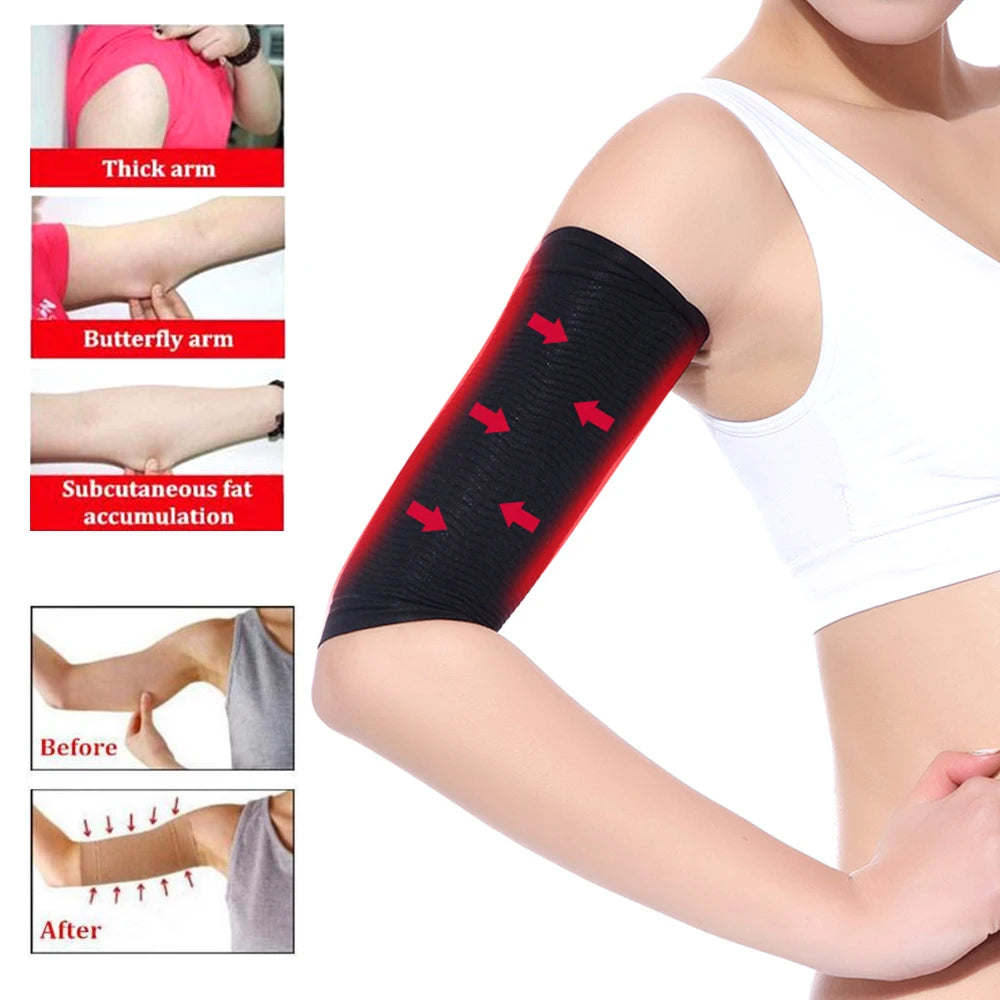 1Pair Arm sSlimming Shaper Compression Wrap Sleeve Helps Lose Arms Fat,Tone up Arm Shaping Sleeves for Women,Sports  Arm Shapers