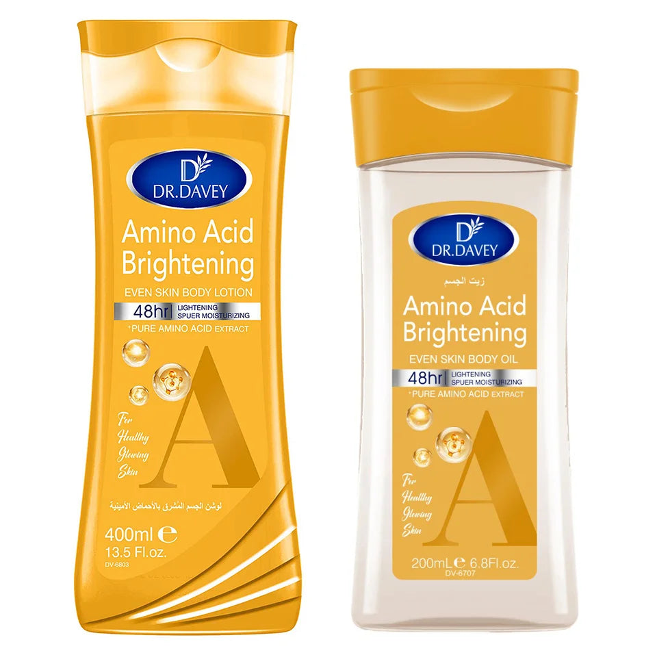 2PCS Amino Acid  Body Oil+Body Lotion Body skincare set, skin care oil, body lotion, moisturizing and hydrating care