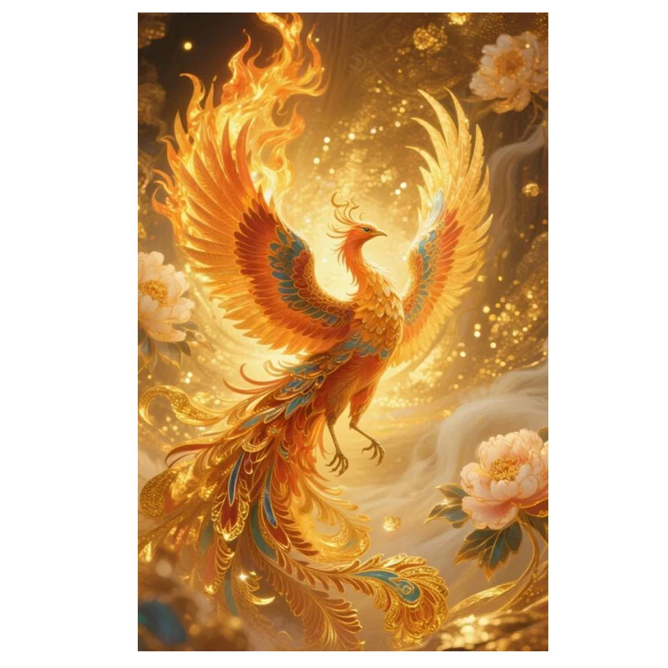 New Arrivals Diamond Painting Animal Full Diy Mosaic Embroidery Phoenix Fantasy Art Gift Set Home Decor Rhinestone Pictures