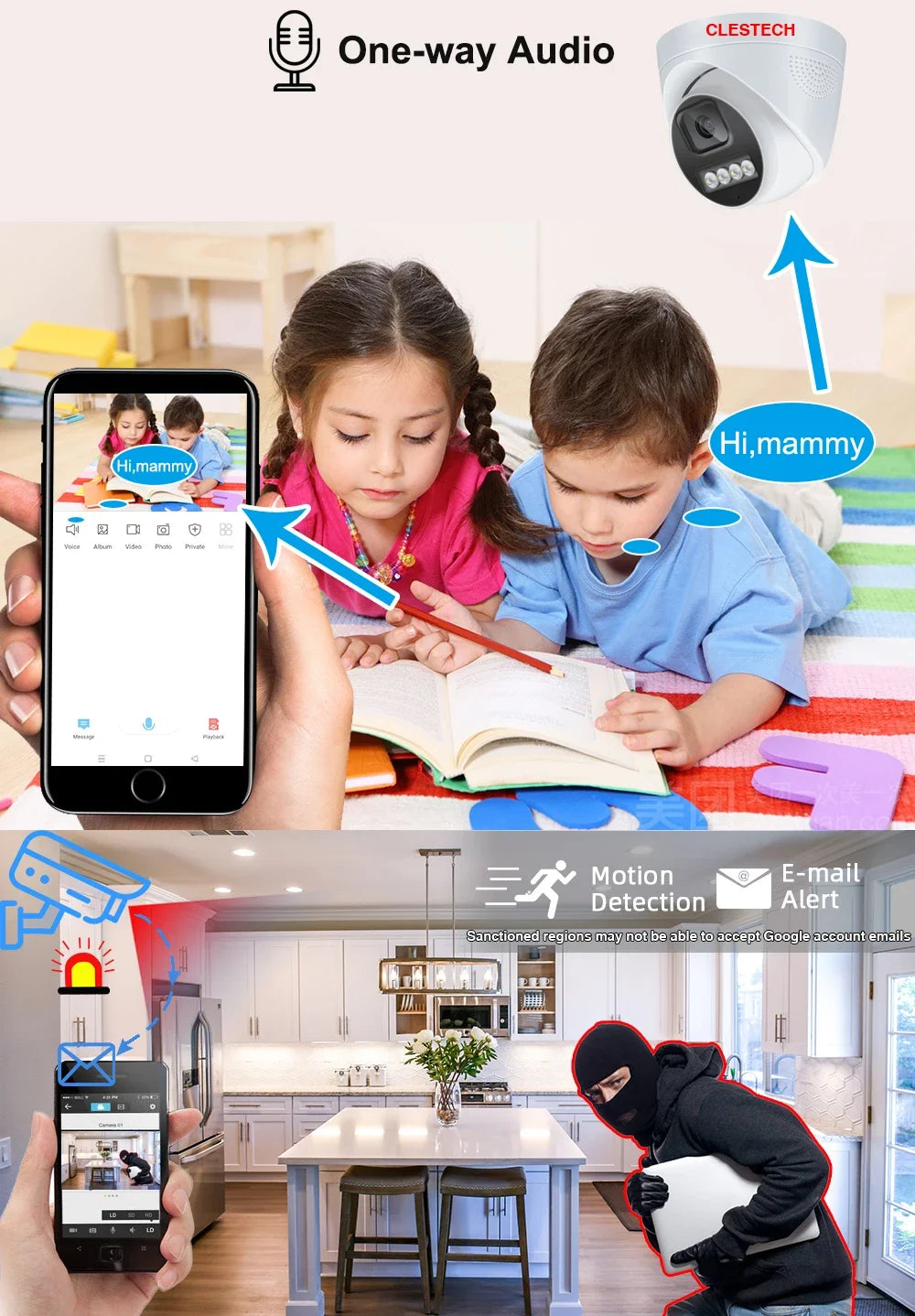 Outdoor IP POE Camera 5MP 4MP Mic Audio Infrared Full Color Dual Light RTSP Xmeye Panoramic Fisheye 1.7mm Waterproof Smart AI