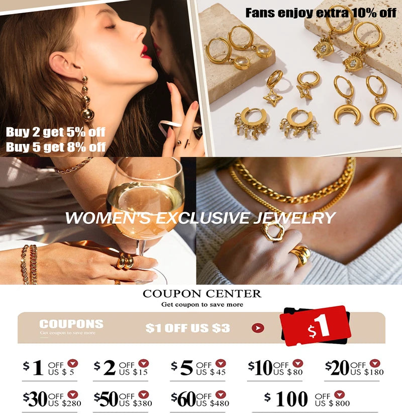 EILIECK 316L Stainless Steel Gold Color Bangles Bracelet For Women New Trendy Wrist Chain Waterproof Jewelry Gift Party Bijoux