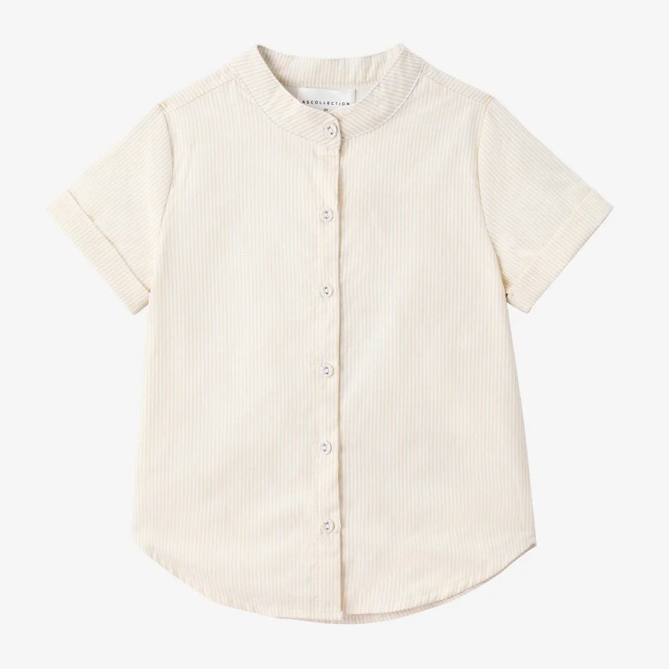 AS SS26 meadow collection pale yellow floral shabbos girls smocking dress pinstripe boys familly match clothes
