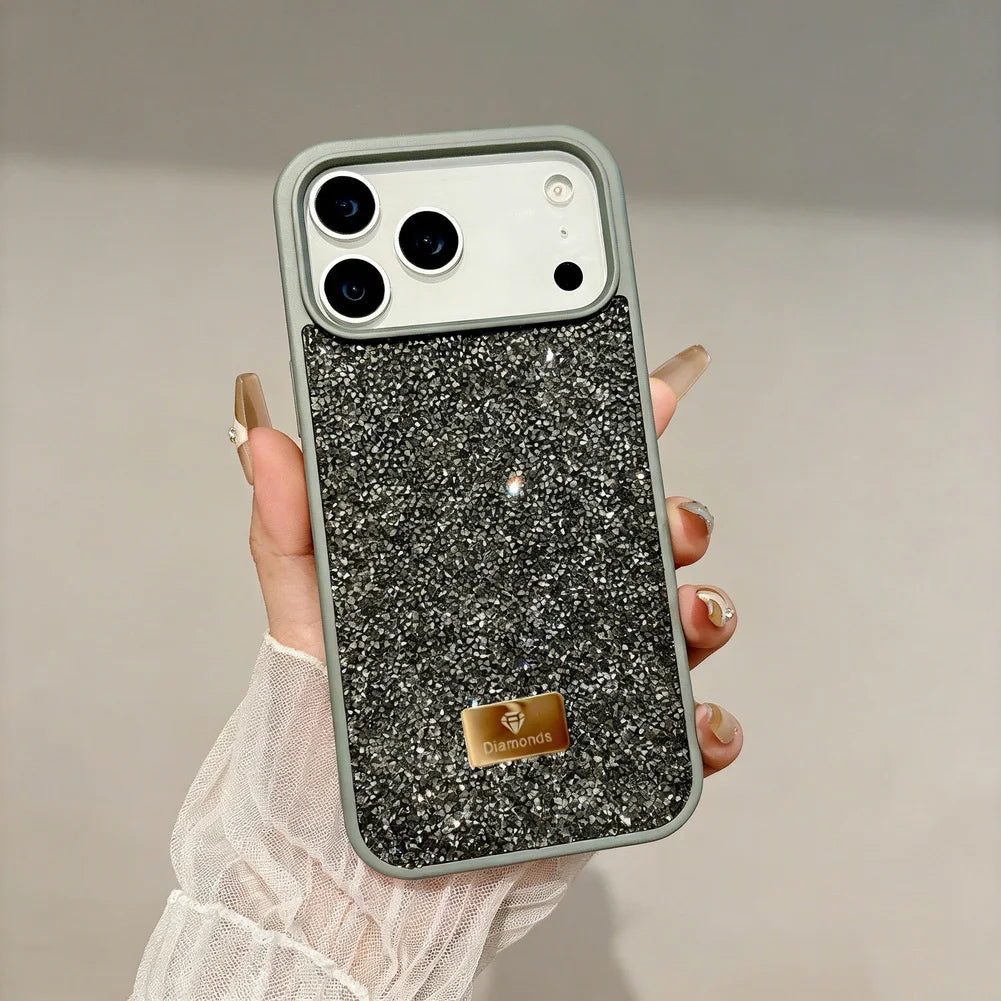 Luxury Bling Diamond Phone Case for iPhone 17 Pro Max 17 Pro Air 16 Pro 15 + 14 13 12 11 Glitter Trendy Style Protect Cover