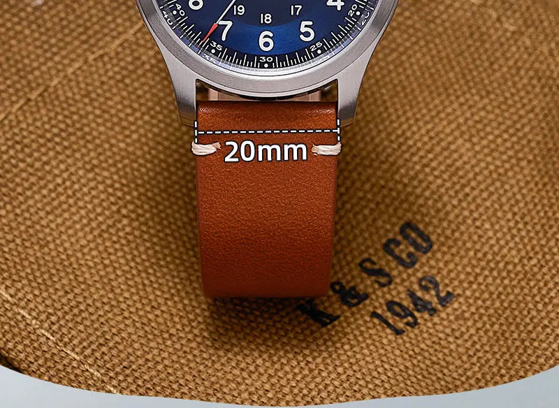 Baltany Military Field Watch S2049 Sapphire Calendar 24H Indicator Luxury Men's NH35 Auto Mechanical Homage Waterproof Watches