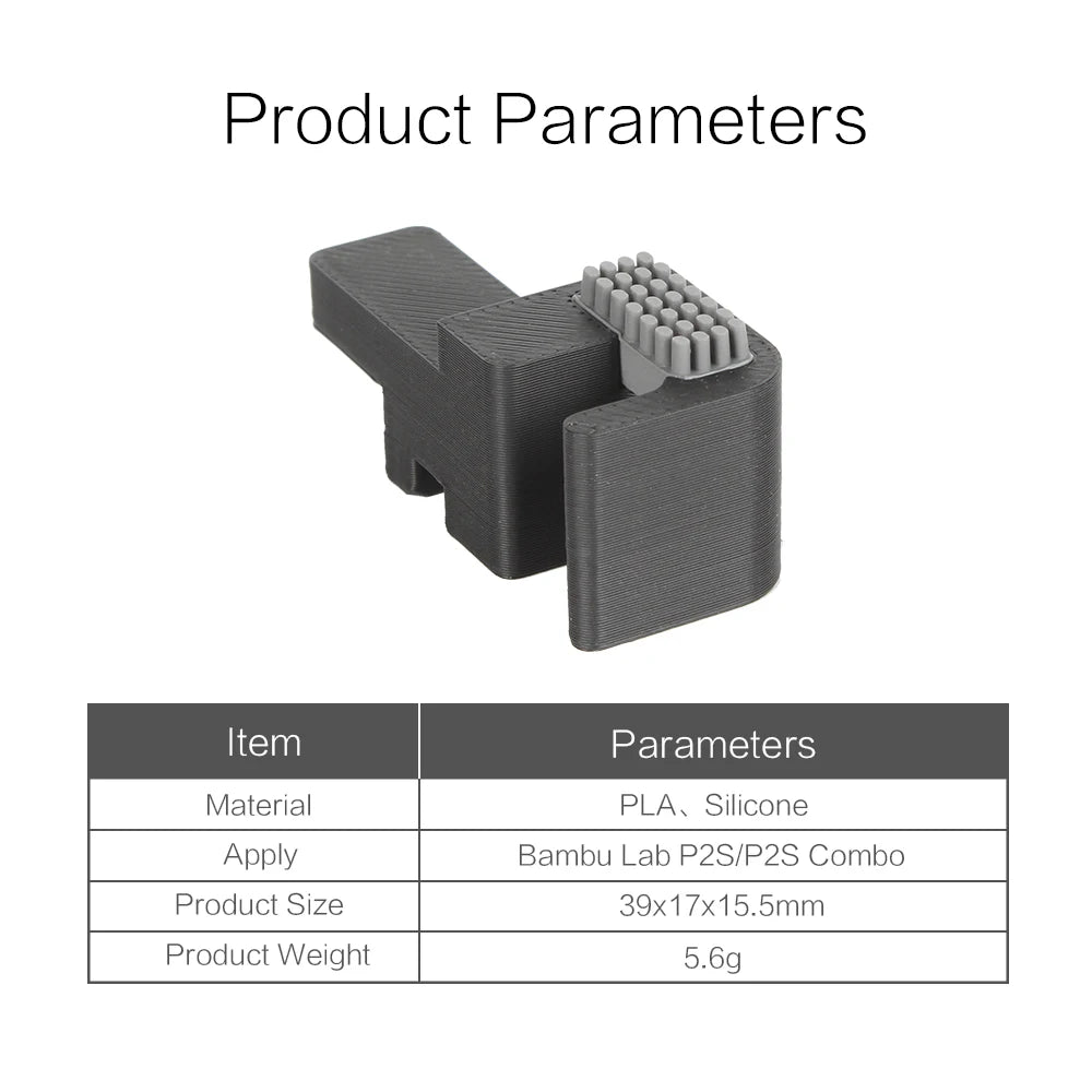 For bambulab P2S Series nozzle silicone wiper Nozzles Brush Hotbed Mounted Scrubbers for Bambu lab Cleaning Tool 3D Printer